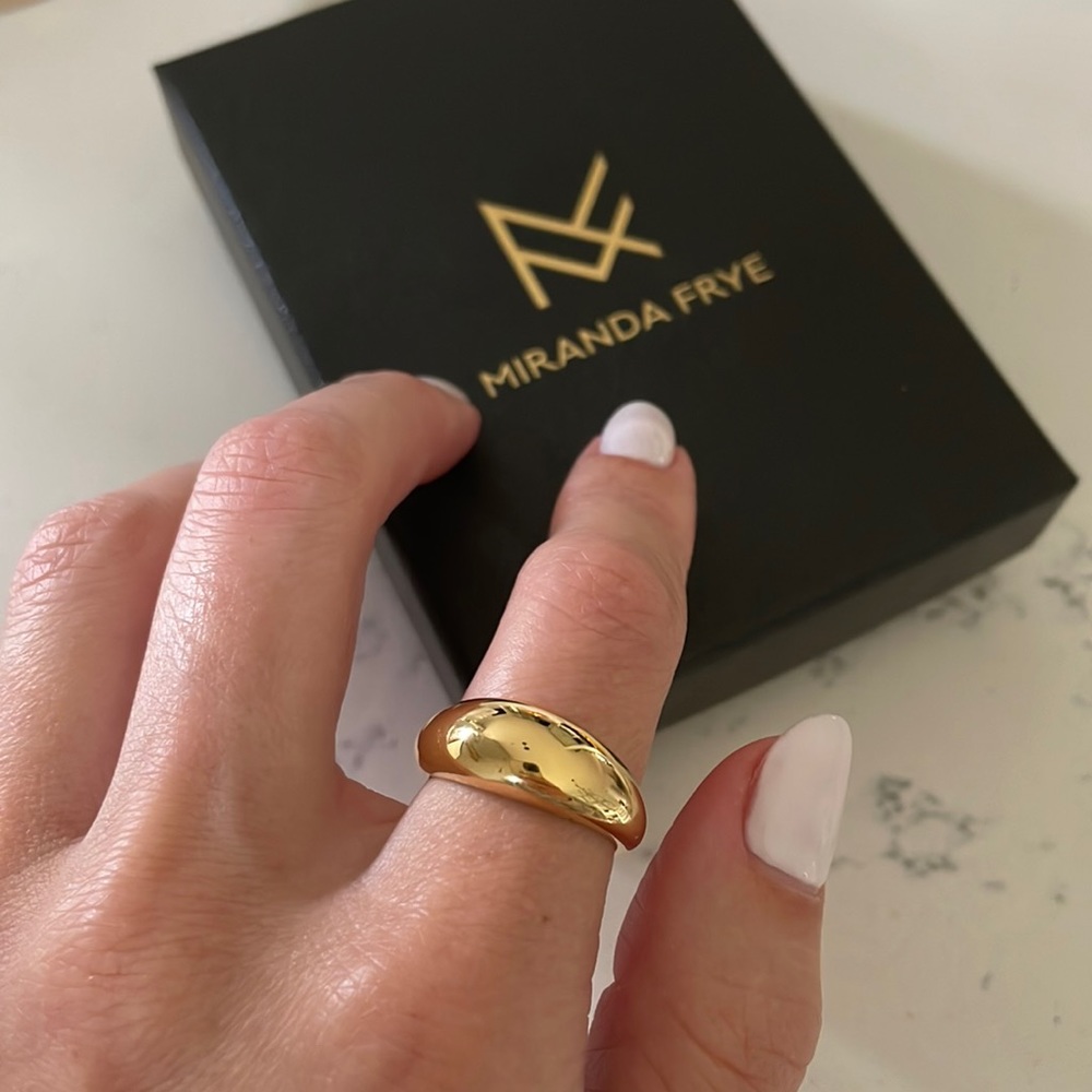 Miranda Frye Gold Plated Haven Ring size 9
